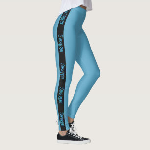Leggings Jambes bleues, pantalons de yoga, vêtements actifs