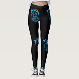 Leggings Jambes de dauphins Abstraites