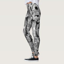 Jambes de femme bionique de pièces en métal