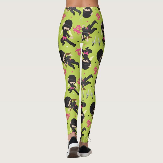Leggings Jambes de fille Ninja (Dos)