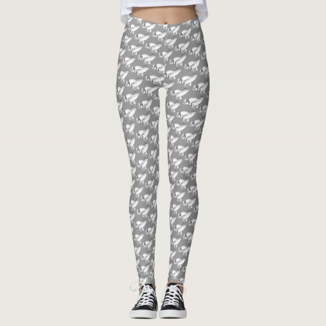 Leggings Jambes de grenouille à bulles Cute Frog Art Stretc (Devant)