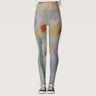Leggings Jambes de jonquilles Abstraites