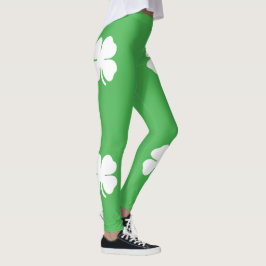 Leggings Jambes de trèfle blanches