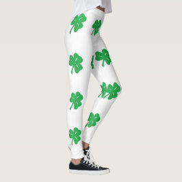Leggings Jambes de trèfle vert