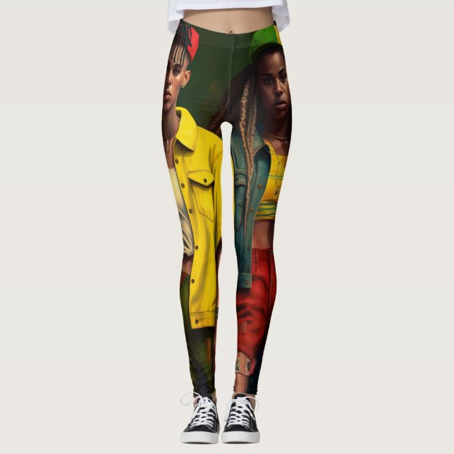 Leggings Jambes jamaïcaines (Devant)