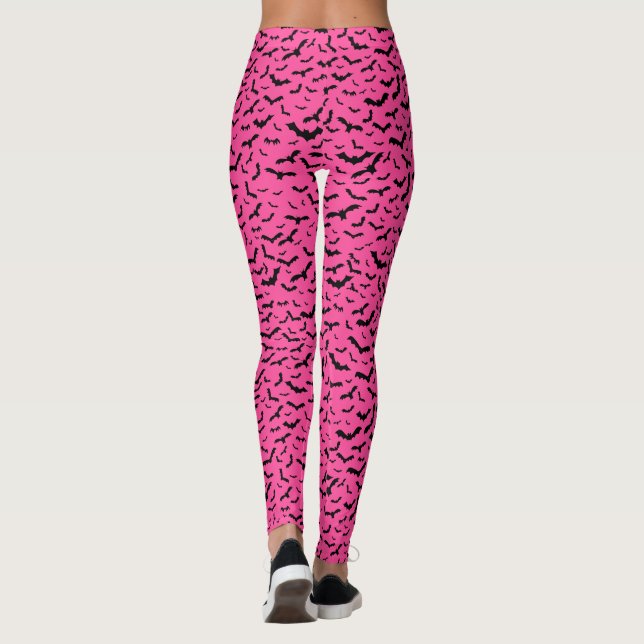 Leggings Jambes roses chauves-souris (Dos)