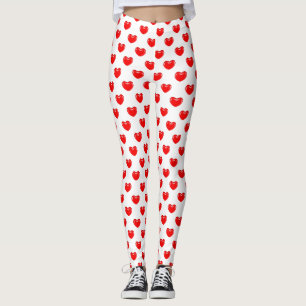 Leggings jambières de coeurs de bonbons