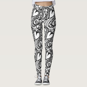 Leggings jambières de gribouillis