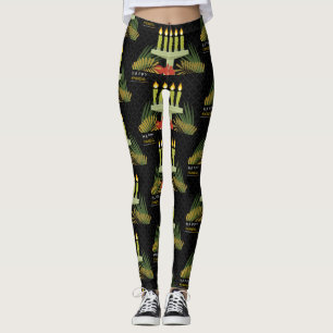 Leggings jambières de kwanzaa noires