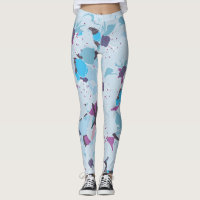 jambières de sakura fleurie de cerisier bleu