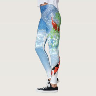 Leggings Japanese art -Shoot the breeze and clear stream -
