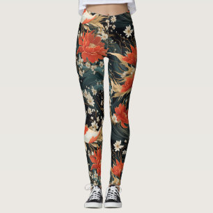 Leggings Japonais Koi Poisson Motif