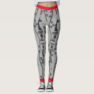 LEGGINGS JAPONAIS WOODBLOCK MOTIF IMPRIMÉ LÉGINES