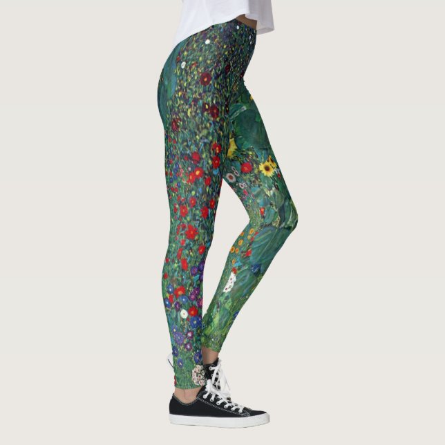 Leggings Jardin agricole avec tournesol par Klimt, Fleurs V (Droite)
