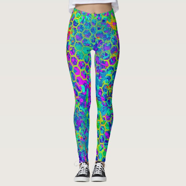 Leggings Jardin de raisins Abstrait (Devant)