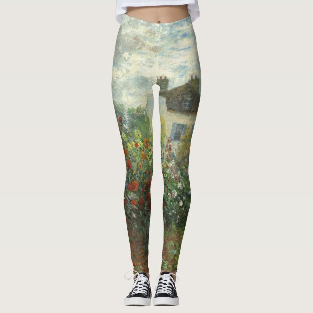 Leggings Jardin des artistes de Monet dans Peinture d'Argen (Devant)