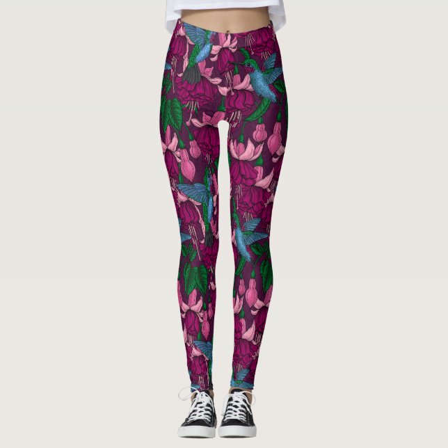 Leggings Jardin des colibris (Devant)