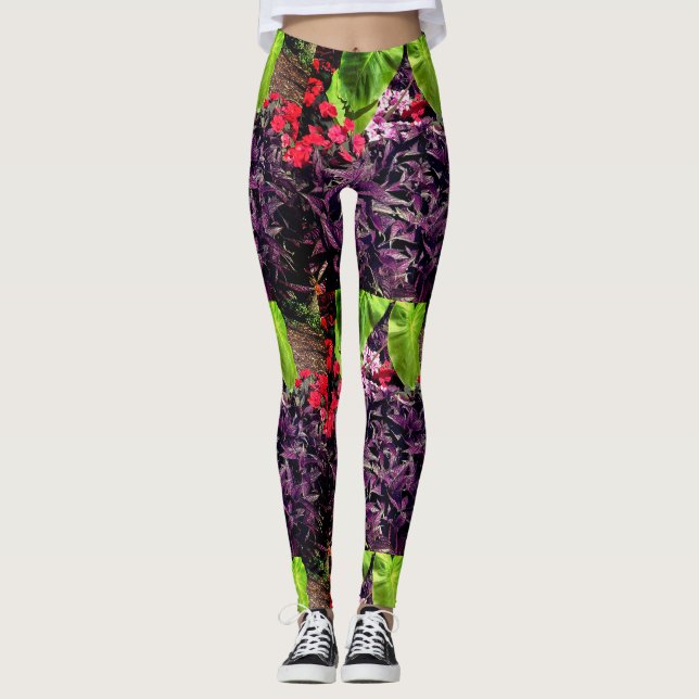 Leggings Jardin des fleurs (Devant)