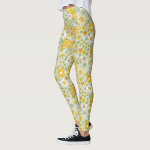 Leggings Jardin Floral Jaune Motif