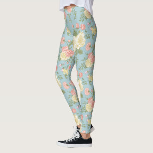 Leggings Jardin Peony motif floral