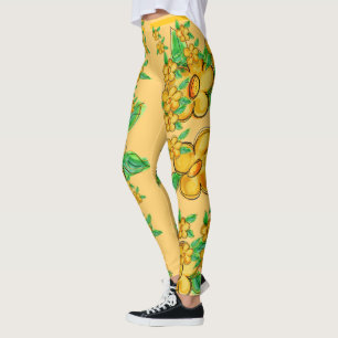 Leggings Jaune caramélisé