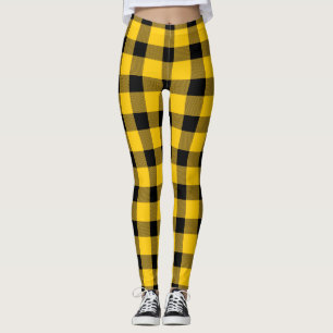 Leggings Jaune et doré Buffalo Country Plantation de bûch