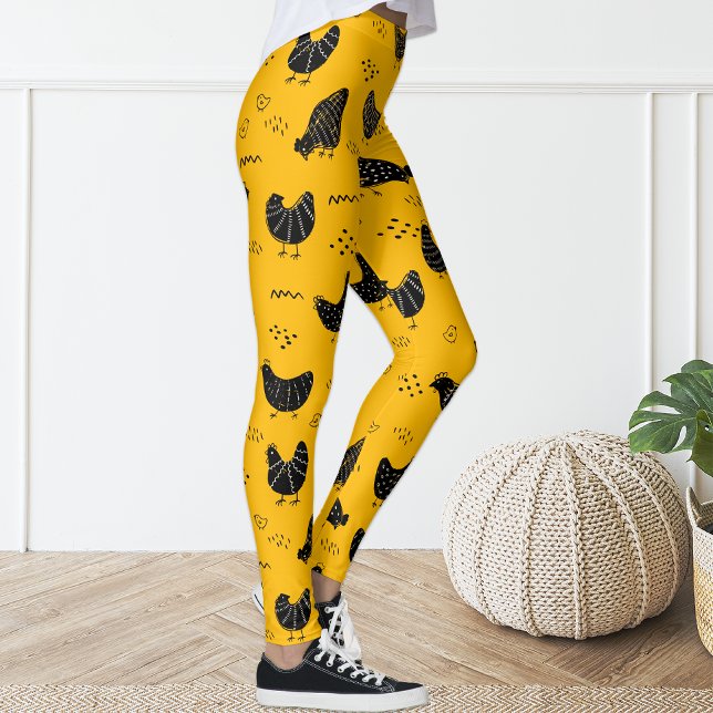 Leggings Jaune joli Jaune Jaune Poulet De Poulet (Créateur téléchargé)