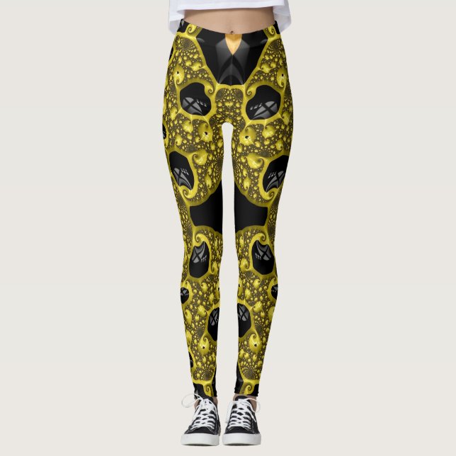 Leggings ~ jaune noir ~ Original (Devant)