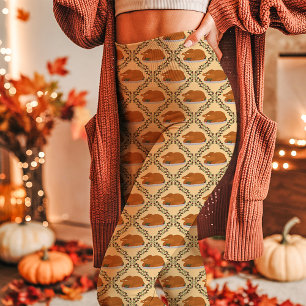 Leggings Jaune Thanksgiving Turquie Motif de vacances