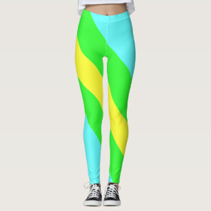 Leggings Jaune, Vert, Bleu, Grandes Tunes de Shirley Taylor