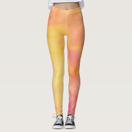 Leggings Jaunes à travers rose