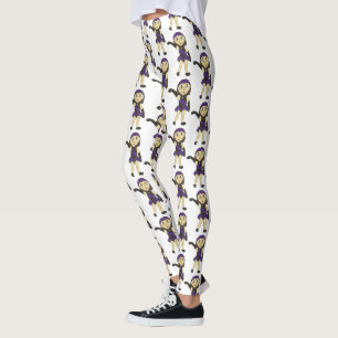 Leggings Jazz Dance Considérant Costume violet Fille danseu