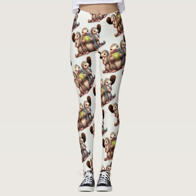 Leggings Je suis Tickled que ce Prickle aime à Pickle! (Devant)