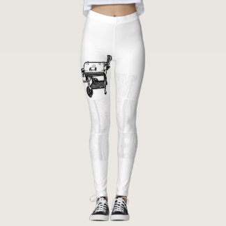 Leggings Je suis un T-shirt BBQ Fumeur Lourd