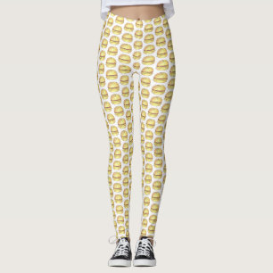 Leggings Jersey Petit Déjeuner Porc Rouleau Oeuf Fromage Sa