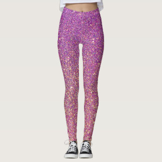 Leggings Jeu de pattes roses pourpres