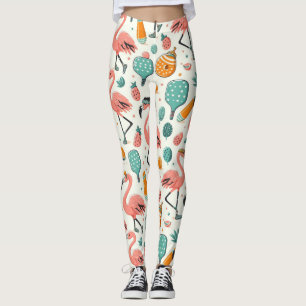 Leggings Jeu de Pickleball Tropical