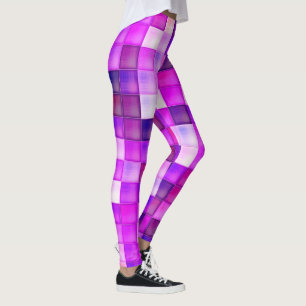 Leggings Jeu vidéo Pixels Carré rose Motif