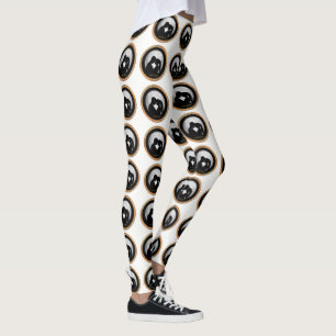 Leggings Jeune couple noir silhouette s'embrasser