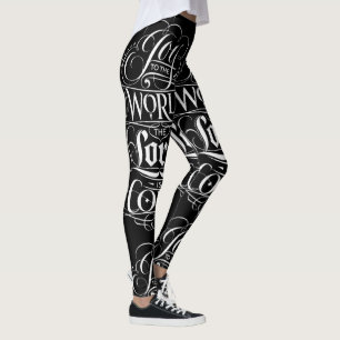Leggings Joie au monde Calligraphie Noël Religieux