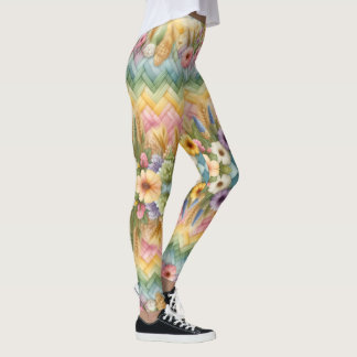 Leggings Joie de Pâques printanière