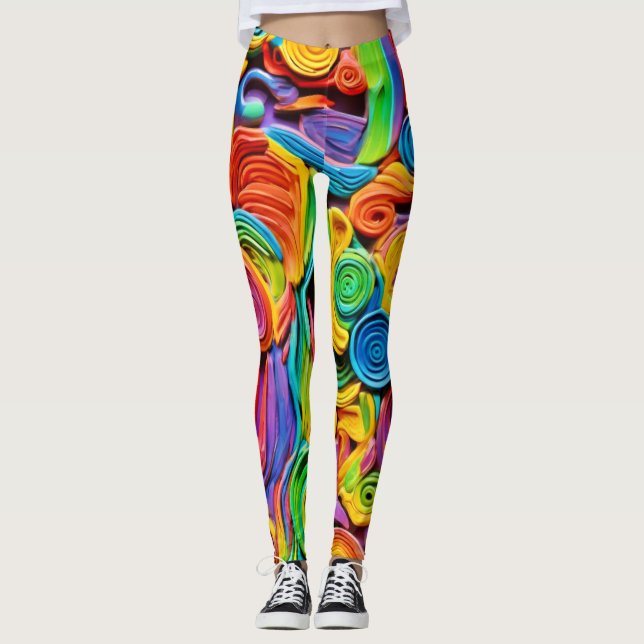 Leggings Joie en céramique Abstraite (Devant)