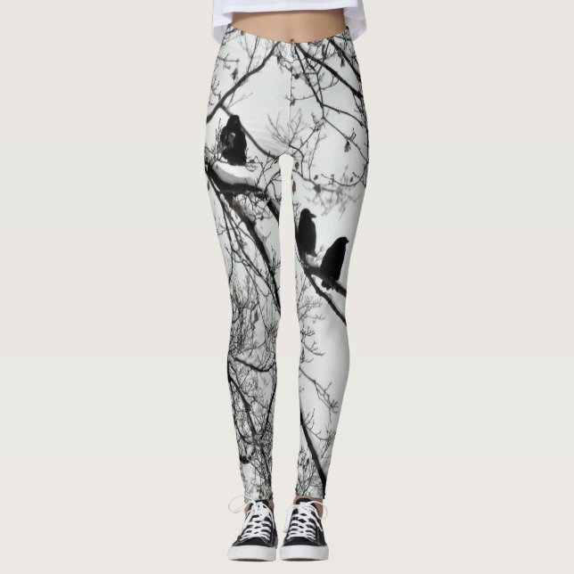 Leggings Joli Blackbirds d'hiver (Devant)