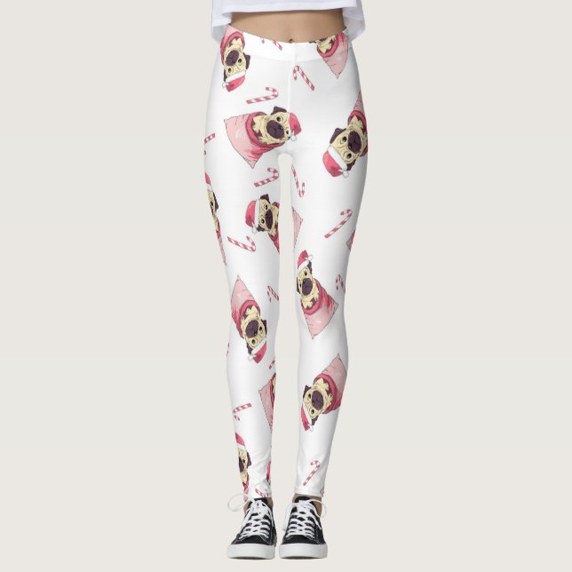 Leggings Joli Carlin de Noël Motif (Devant)