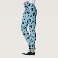 Joli Fun Noir sur Empreinte de patte bleu