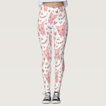 Joli Motif De Cochon Avec Coeurs