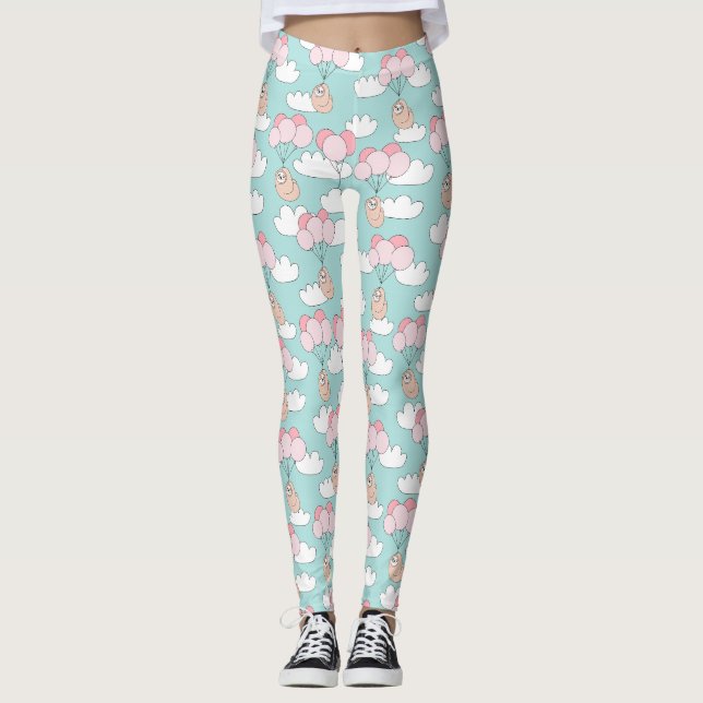 Leggings Joli Motif de fentes (Devant)