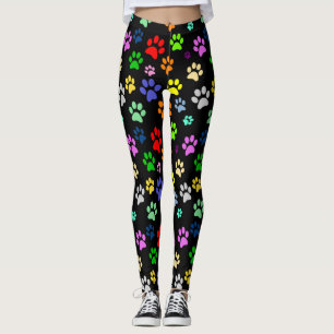 Leggings Joli motif d'empreintes de pattes d'animaux de com