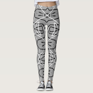 Leggings Joli noir & blanc tendance "Ratti_Creative_Arts"