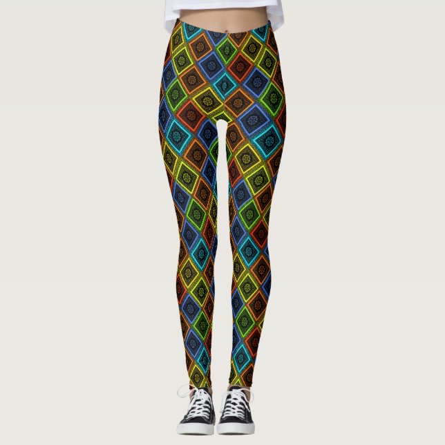 Leggings Joli Rainbow Diamonds Nice Yoga Chi (Devant)